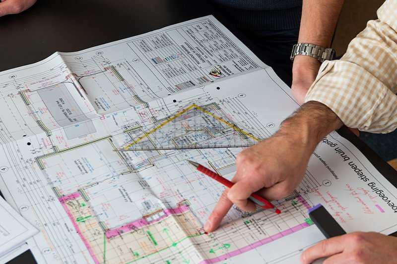 Door uitwerking van technische tekeningen