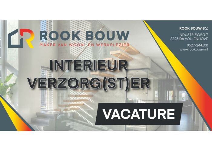 Interieurverzorg(st)er (6 uur per week)